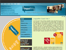 Tablet Screenshot of linguafilm.com